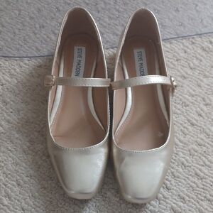 Steve Madden Gold Mary Jane Flats